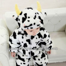 Warm Winter Promotional Plush Cow Baby Romper